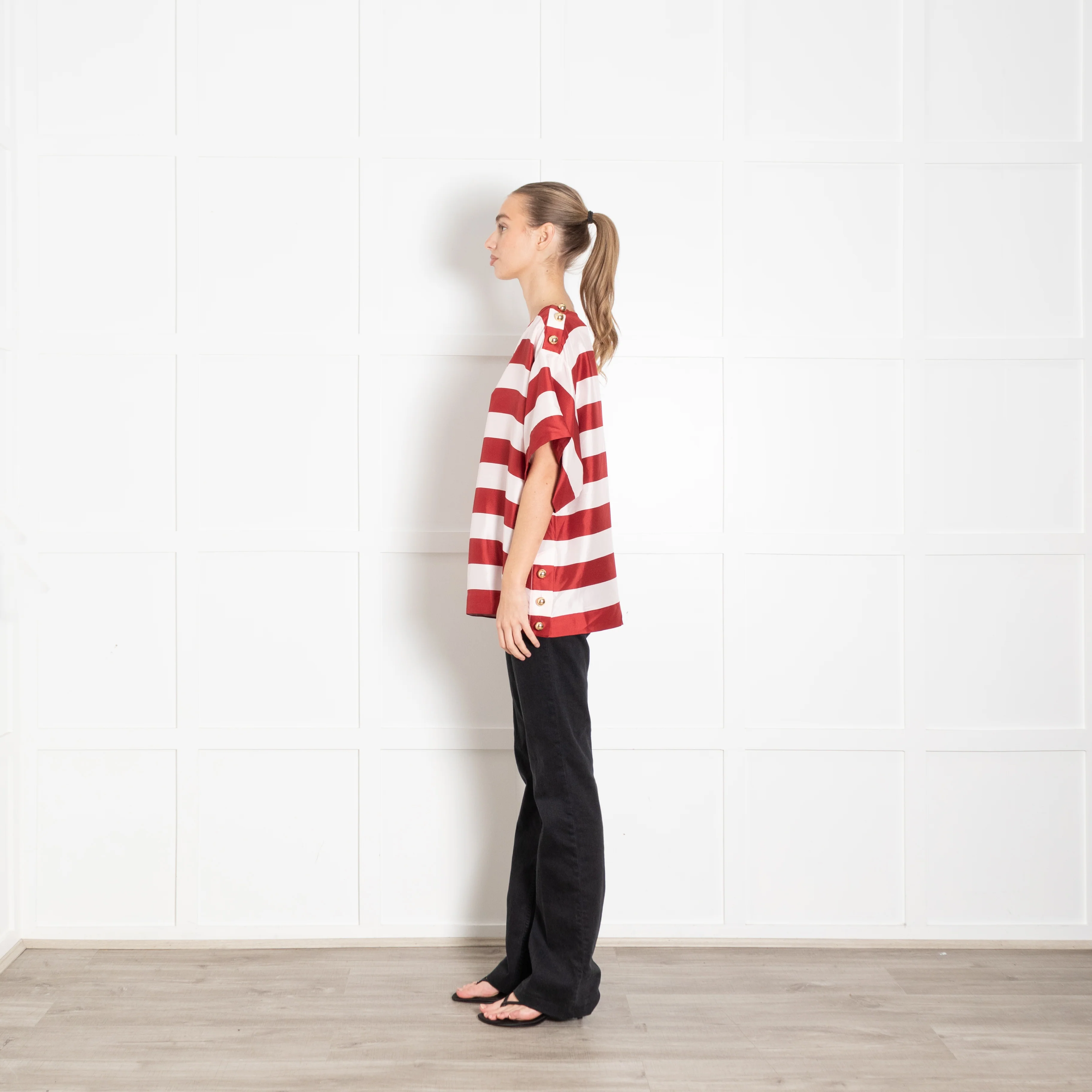Zimmermann Wonderland Striped Boxy Tee - Image 4
