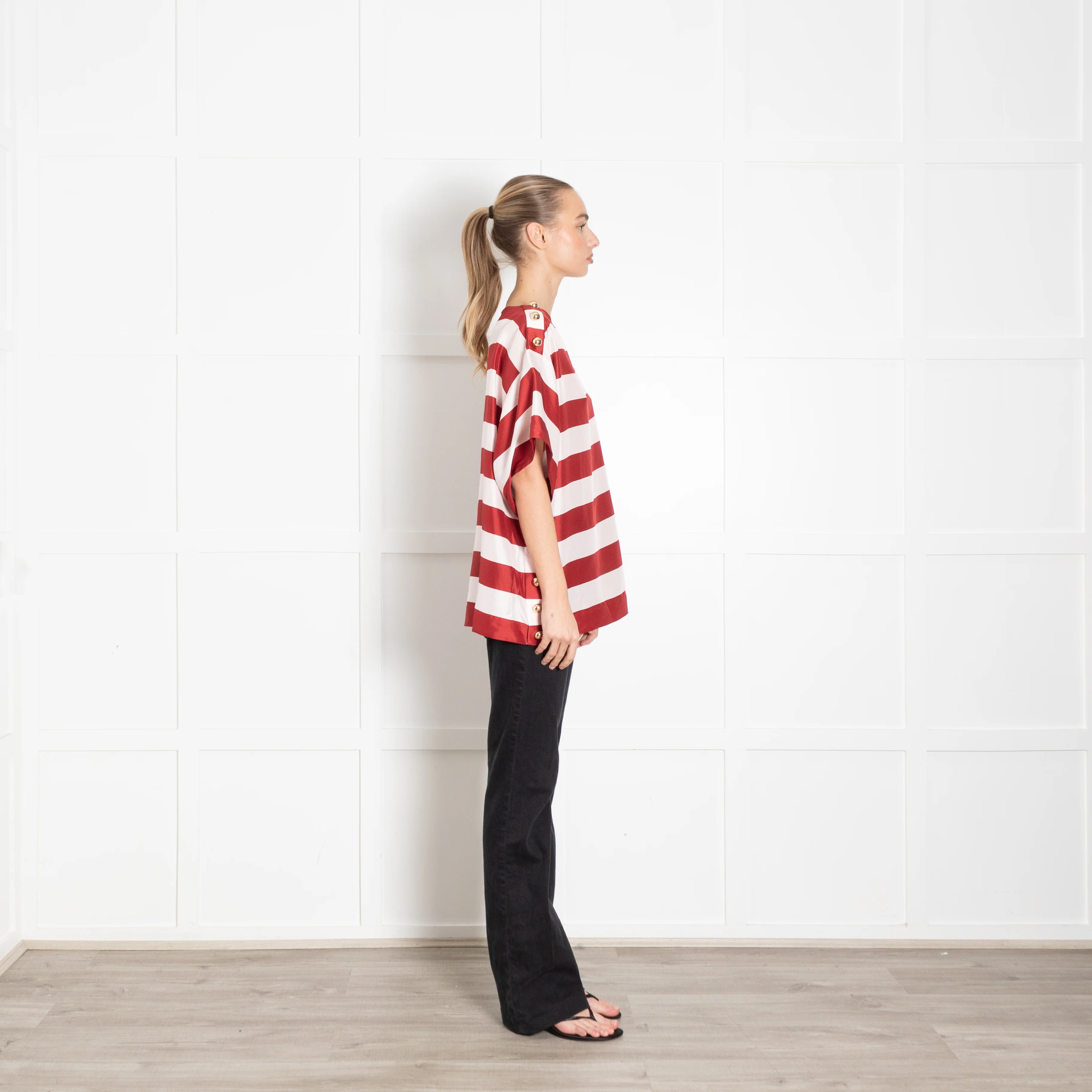 Zimmermann Wonderland Striped Boxy Tee - Image 6