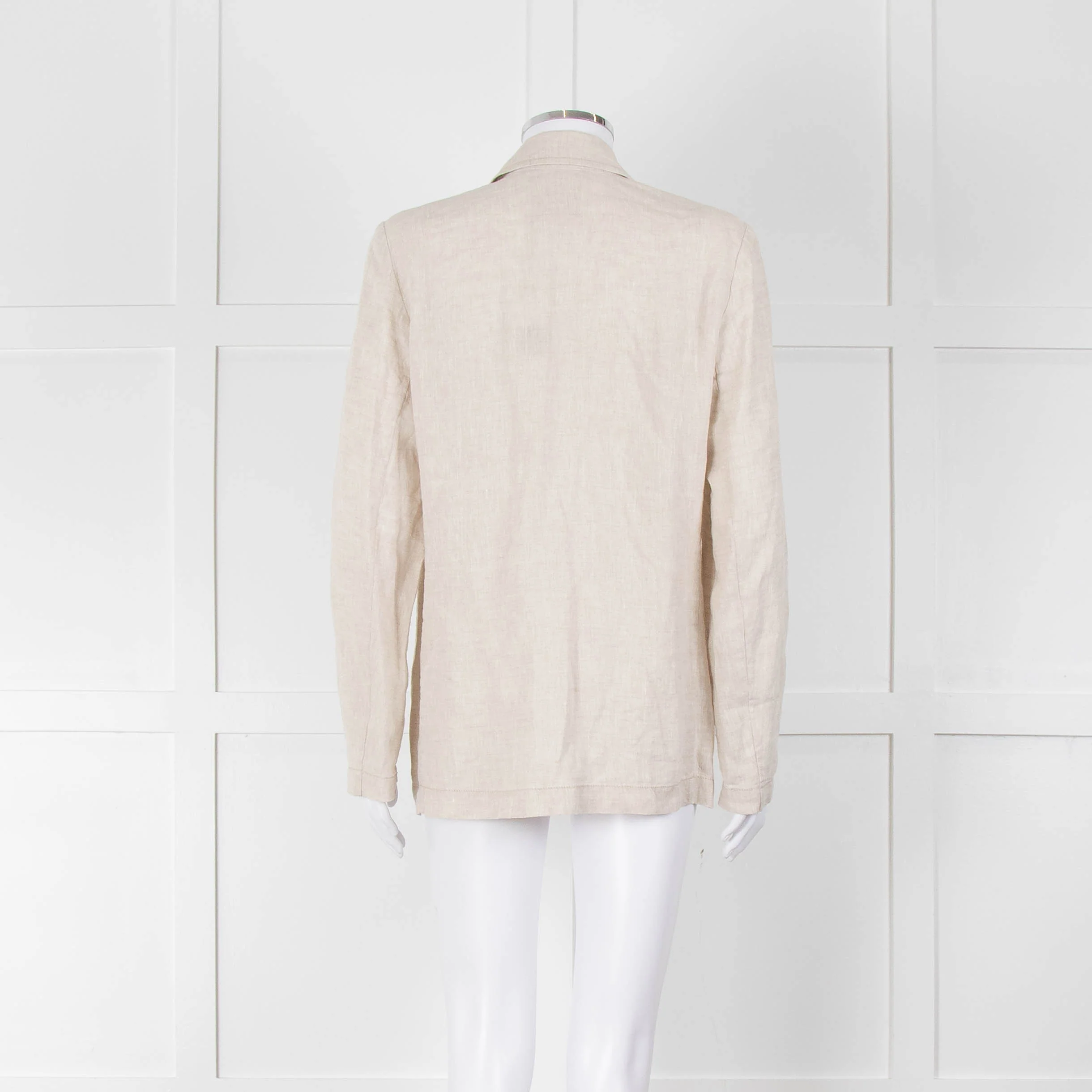 Zyga Linn Laundry Beige Linen Blazer Jacket - Image 5