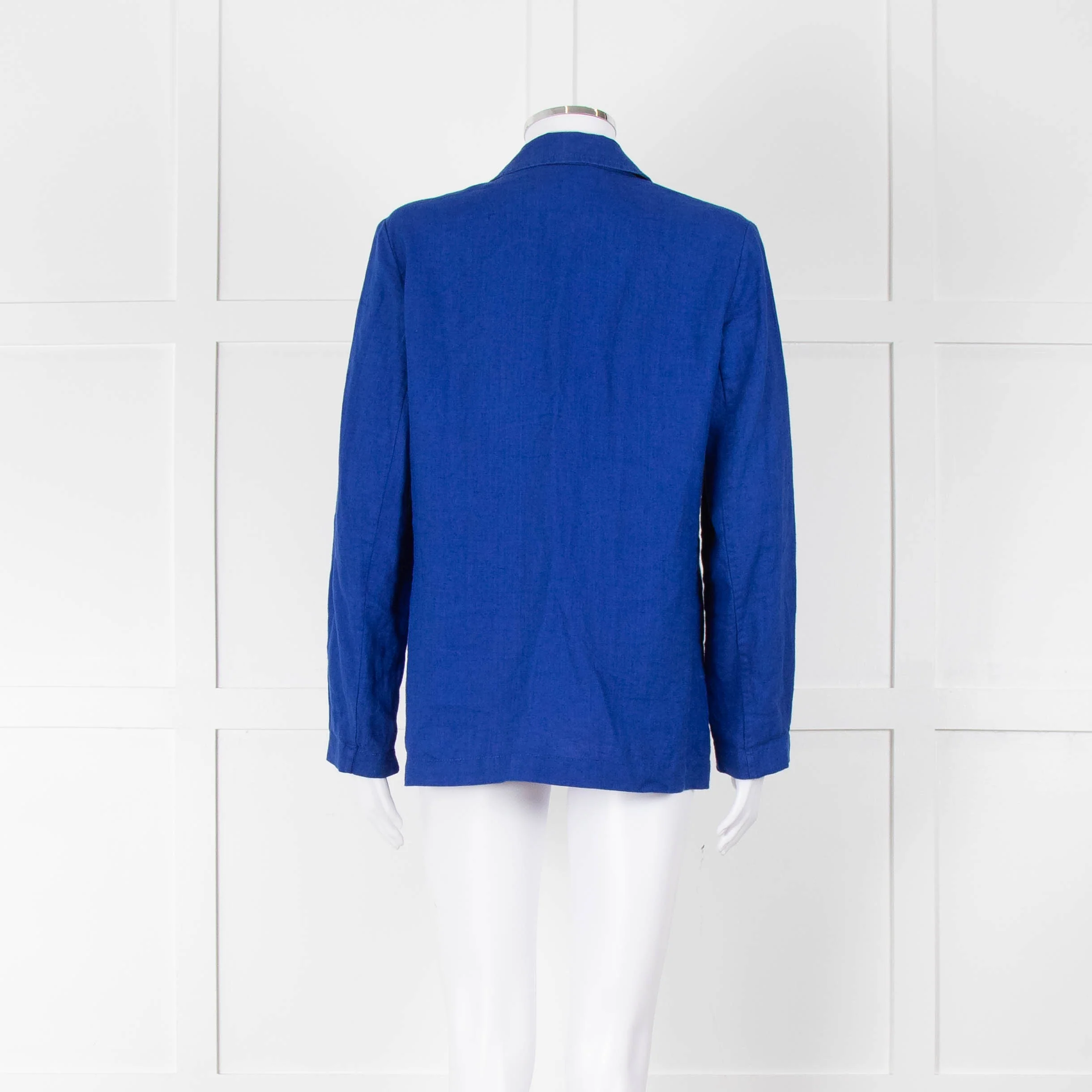 Zyga Linn Laundry Royal Blue Linen Blazer Jacket - Image 5