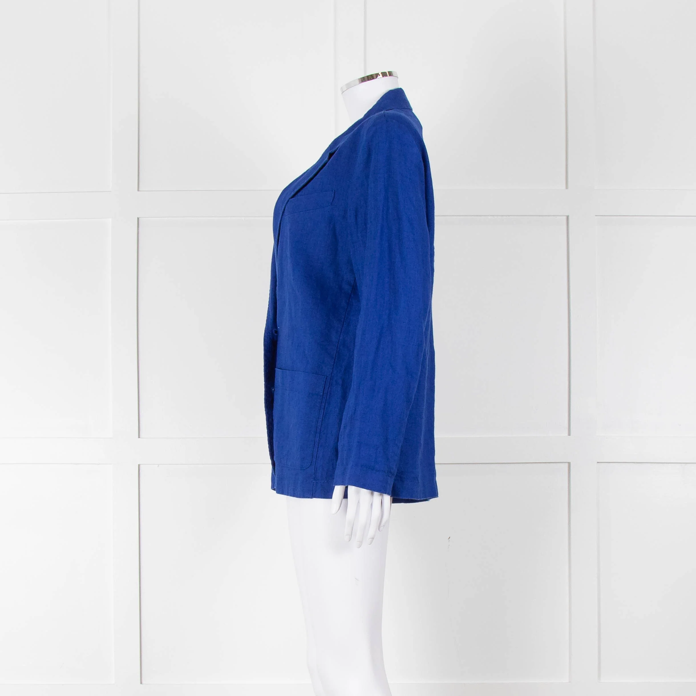 Zyga Linn Laundry Royal Blue Linen Blazer Jacket - Image 7